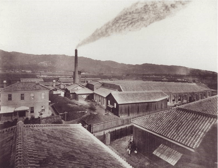 明治中期の工場前景