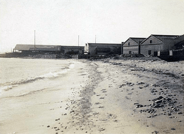 1869年ごろの砂浜