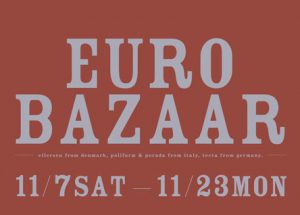 【ACTUS】EURO BAZZAR 開催！